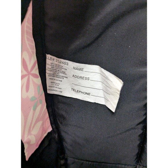 L.L. Bean Deluxe Backpack Kids Hawaiian Pink Floral Print Tropical Vintage Rare! - Picture 7 of 9